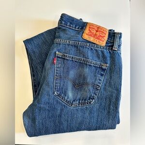 Levi’s 501 Button Fly Jeans W34 L32 (Measures W34 L31.5) Rare Blank Red Tab